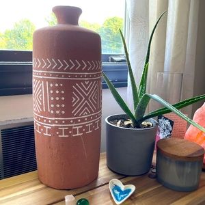 Terracotta design vase